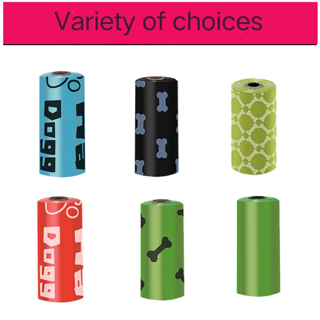 Best Factory Pet Poop Bags Dog Poop Bag Wall Storage Carton Box Sustainable Poop Bags Compostable Pbat Pla Corn Starch Handles