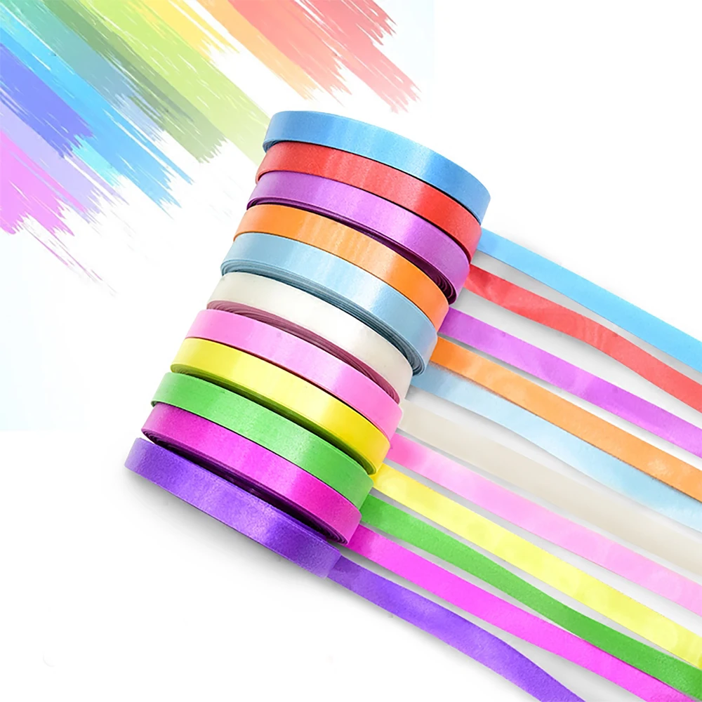 Wholesale High Quality Curling Ribbon 10m Multicolor Rose Gold PP Ribbon Party Decoration