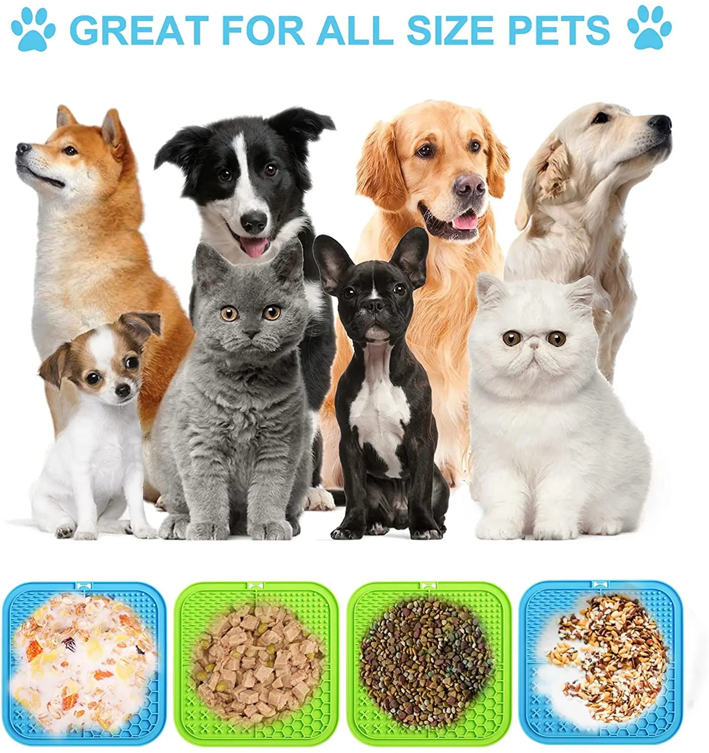 Wholesale Dog Slow Eating Silicone Lick Pad With Suction To Wall Safe Material Pet Feeding Bowl Mat Slow Eating Pet Treat Mat