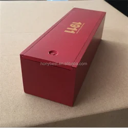 Acrylic Sliding Lid Small Wooden Display Boxes with Clear Glass Window