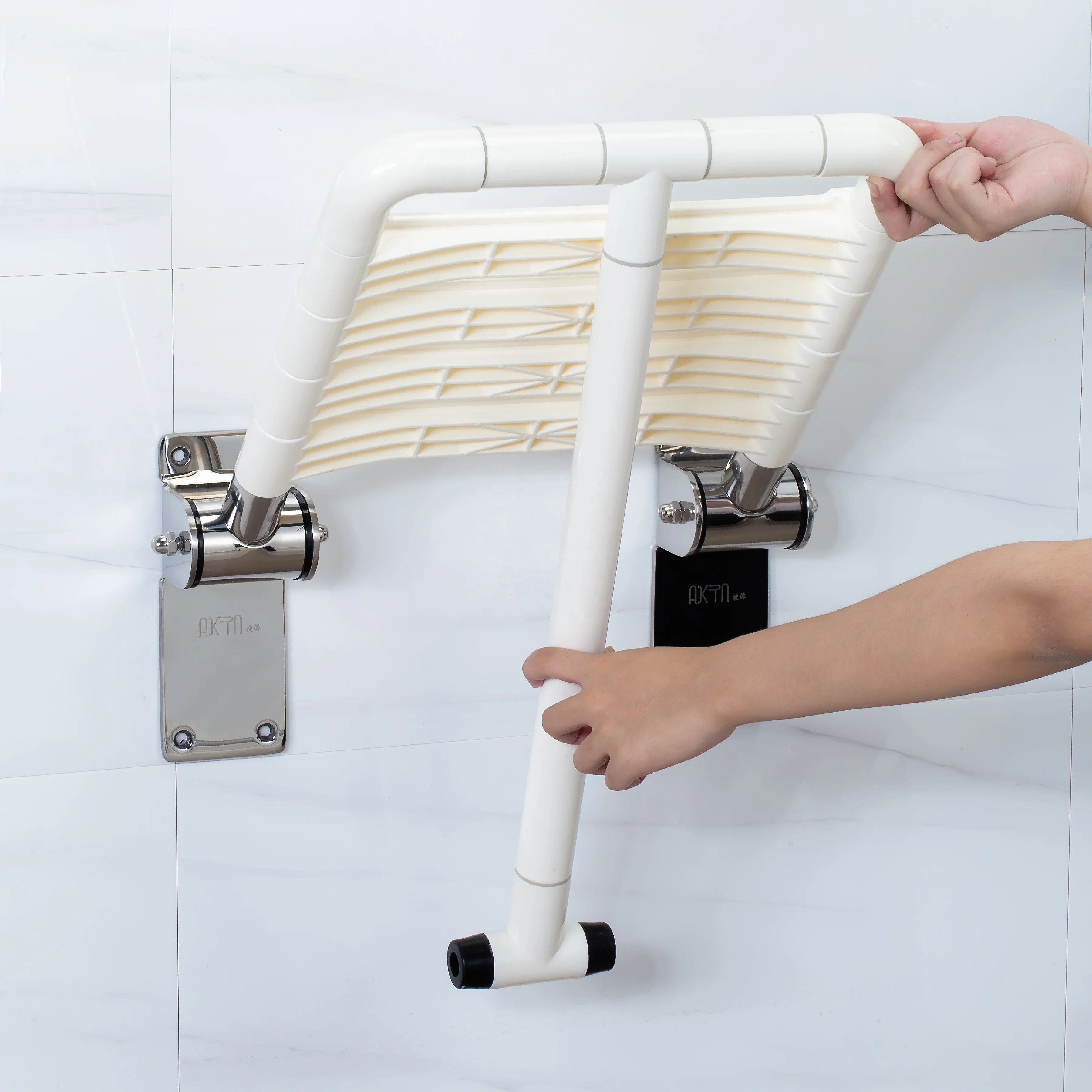 Wholesale High Quality Foldable Bathroom Safety Chairs Disabled Folding Shower Seats Wall Mounted Chair For Children And Elderly
