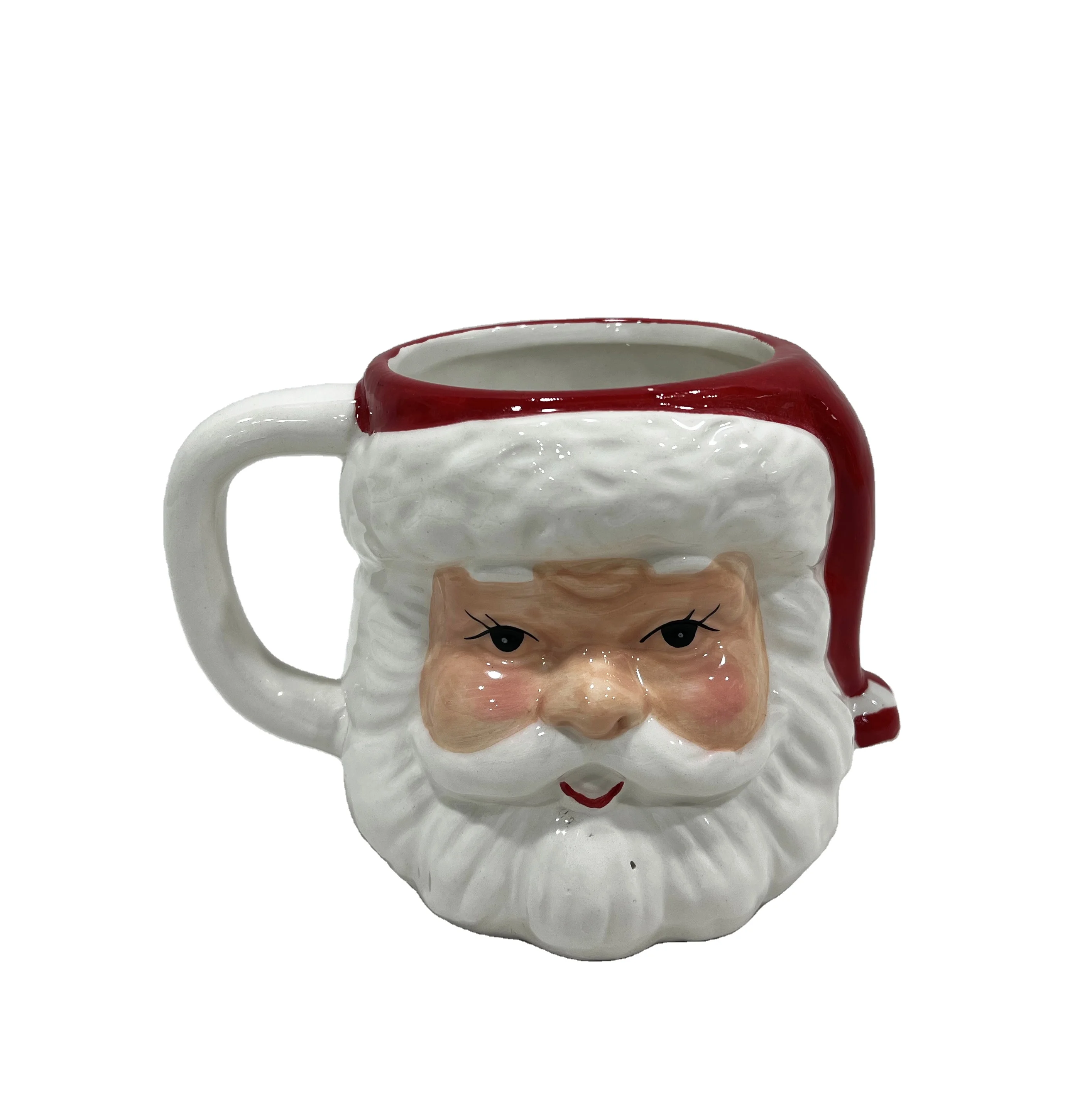 stoneware Christmas mug ceramic Christmas gift Santa Clause ornament