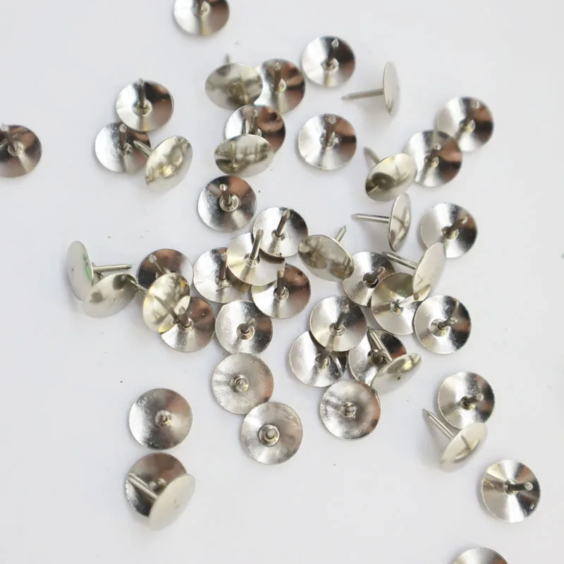 Оптовая продажа по низкой цене 40 шт./коробка под заказ металлические штанги нажимные штифты для школы и