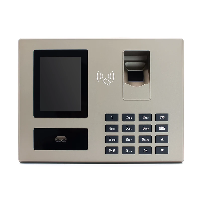 TCP/IP Network face fingerprint time and attendance machine large capacity storage real voice prompts standard with access