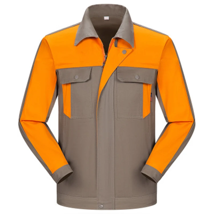 Multiple functional durable working uniform industry workwear outdoor short jacket working garments mining uniform with logo