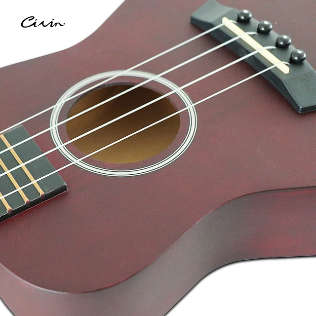 Custom 23' 24' Basswood Wooden Mini Guitar Ukulele Kit For Kid Birthday Gift