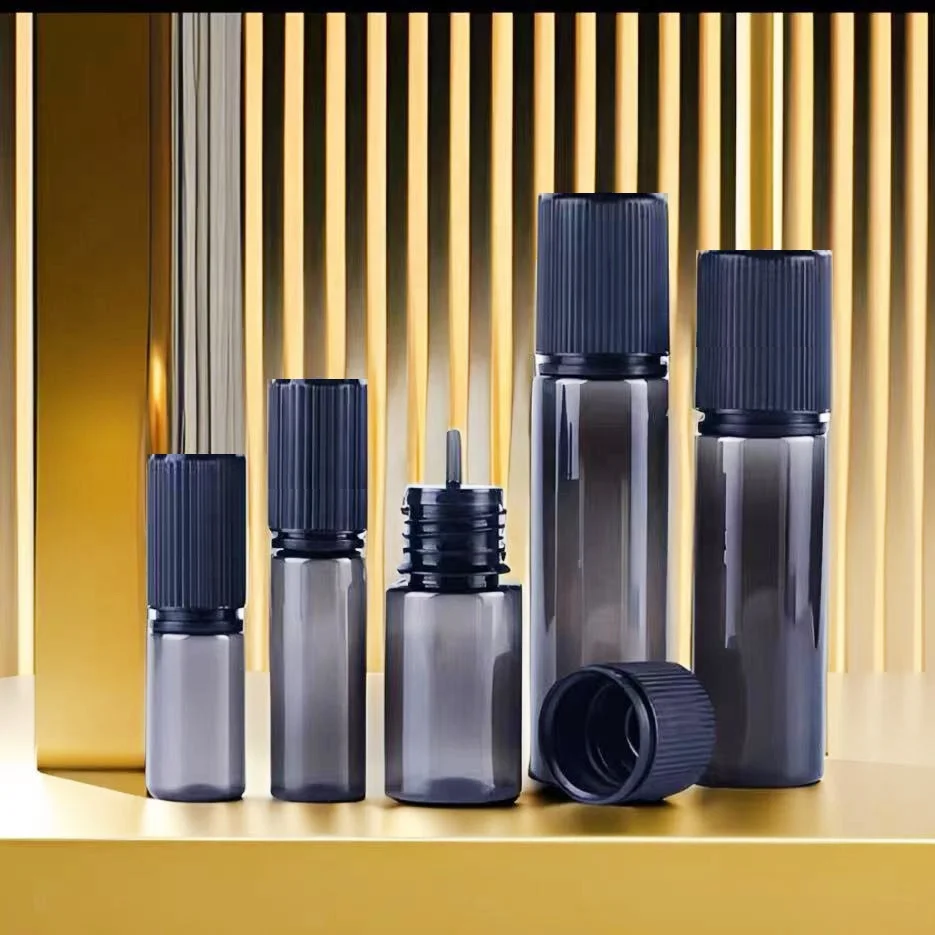 PET Plastic 30ml 50ml 90ml 100ml 120ml Child Tamper Proof Cap  Screen Printed Liquid Dropper Bottle for Juice Essential