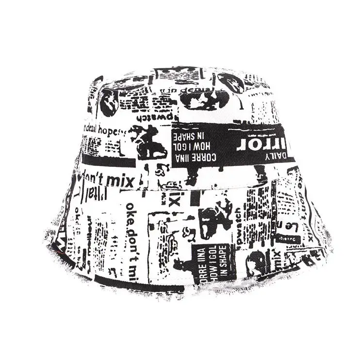 Fashing New Design Custom Cotton Print Pattern Bucket Hat Outdoor Bucket Reversible Hats With Custom Logo Hijab