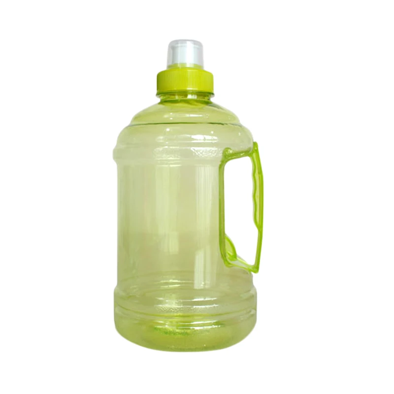 1l Gym Drinking Bottles Large Capacity Plastic Fitness Sport Gym Bottle Transparent Plastic Drink Water Jug With Handle