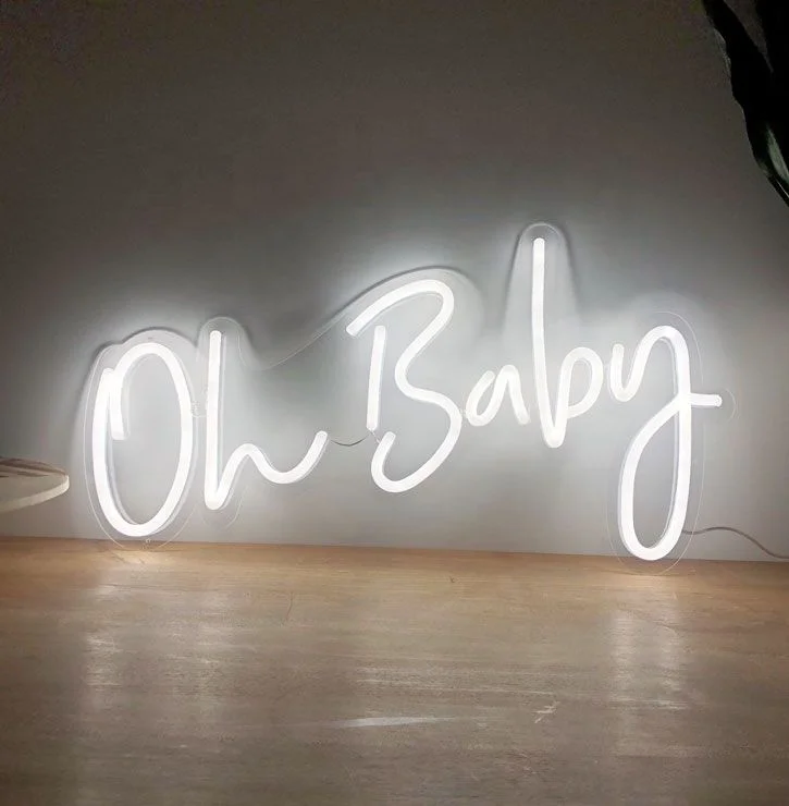  Китайская фабрика домашние и наружные неоновые вывески Oh Baby для украшения комнаты