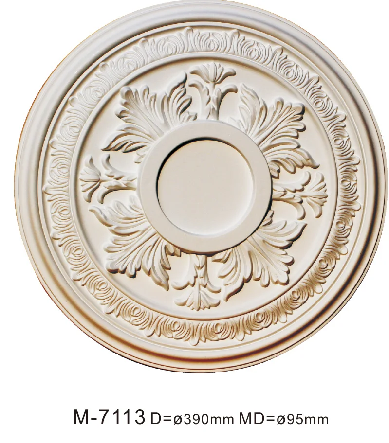 hot sell european style pop easy installation decorative ceiling polyurethane pu ceiling light round decorative ceiling moulding