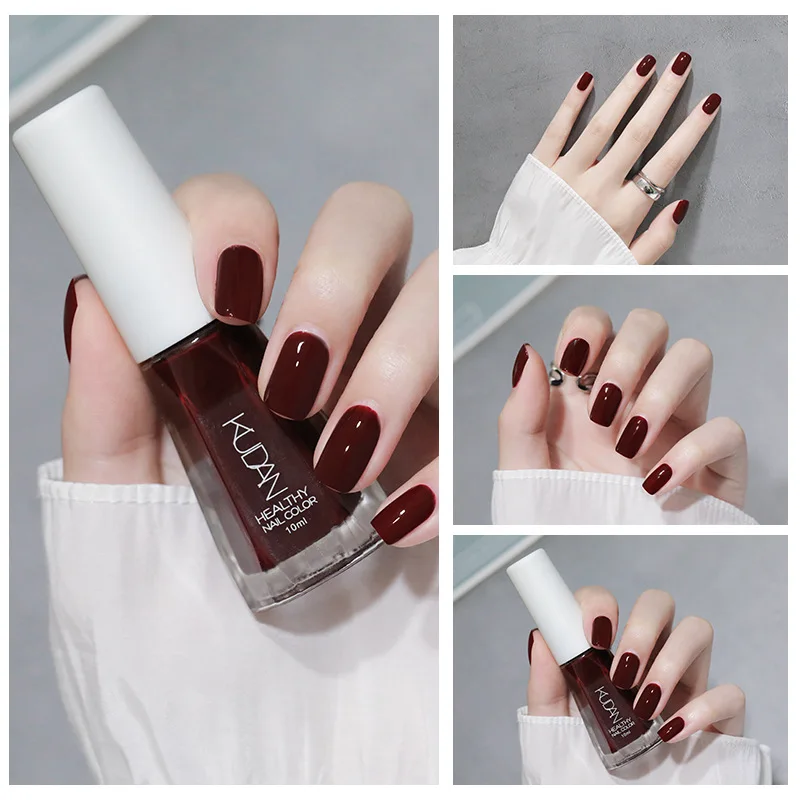 40 Colors Nail Polish New Tear-Off Nail Polish No Baking Water-Based No Odor Bright Oil Transparent Nail Polish