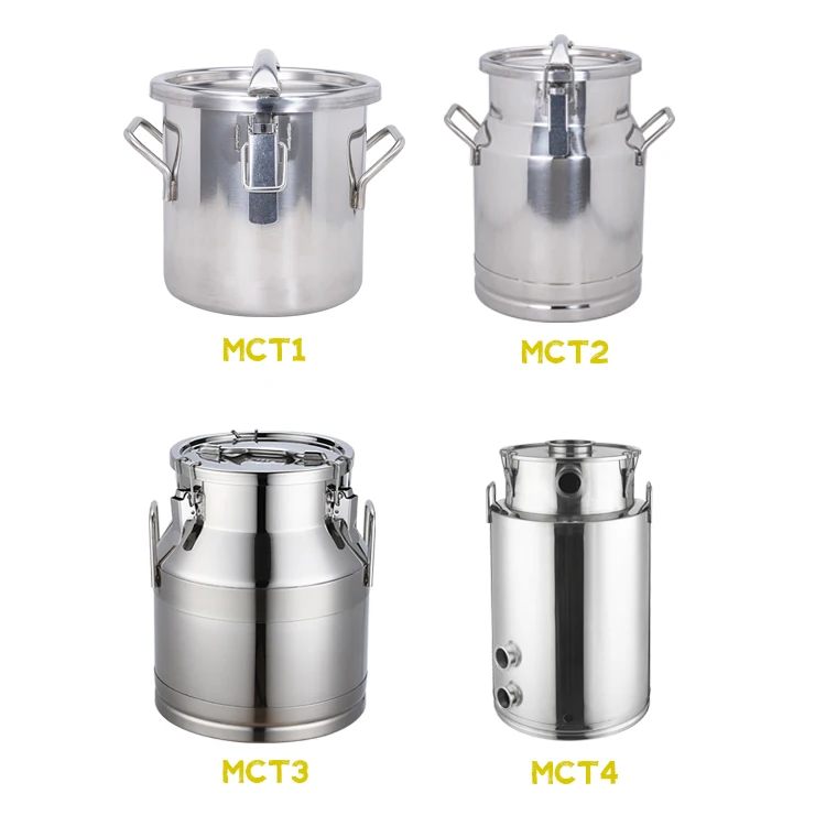 OEM ODM stainless steel 15L-61L cow goat melasty milking machine single bucket