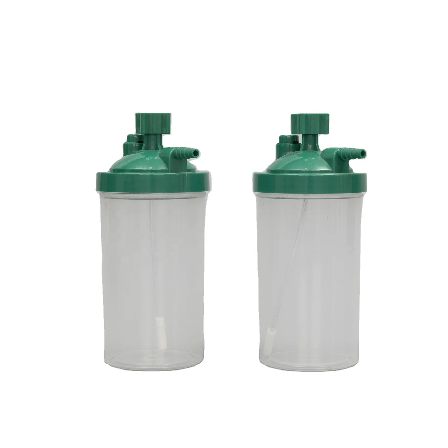 250ml 500ml 4PSI 6PSI yellow green disposable medical oxygen bubble humidifier bottles for concentrator