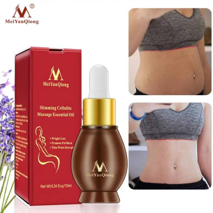 MeiYanQiong Slimming Massage Essential Oil Weight Loss Accelerating Fat Burning Promote Metabolism Slimming Waist Firming Body