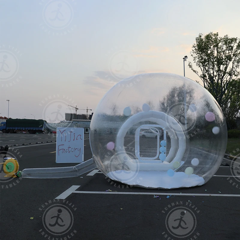 3m diameter transparent Igloo dome house inflatable bubble tent for rent