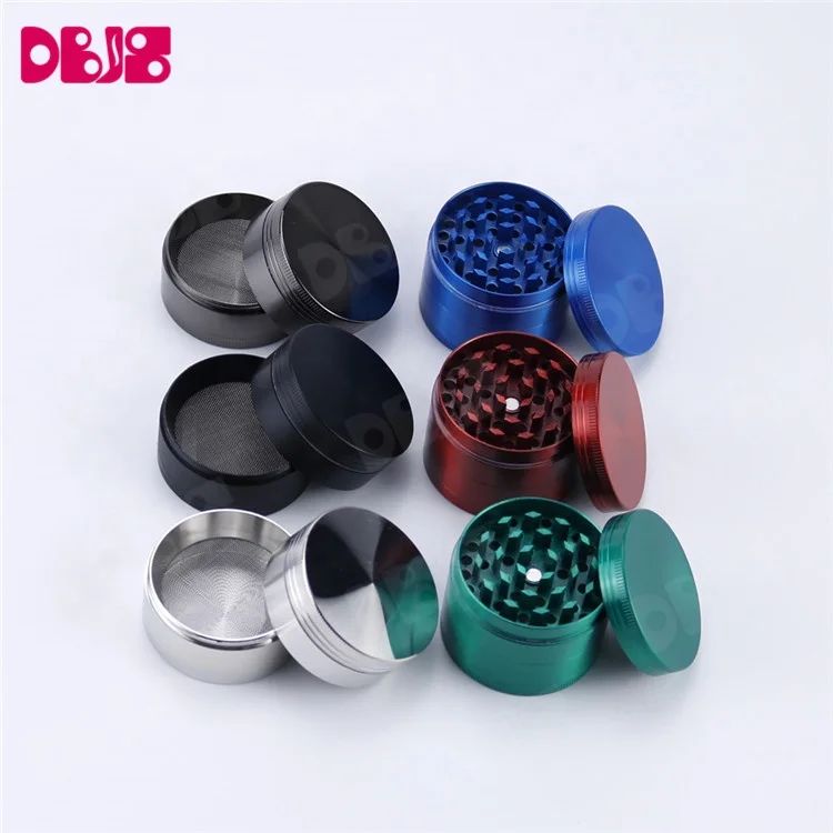 Custom Logo 4 Layers Rolling Paper Smoking Weed Grinder Zinc alloy Grinder Tobacco Accessories Herb Grinder