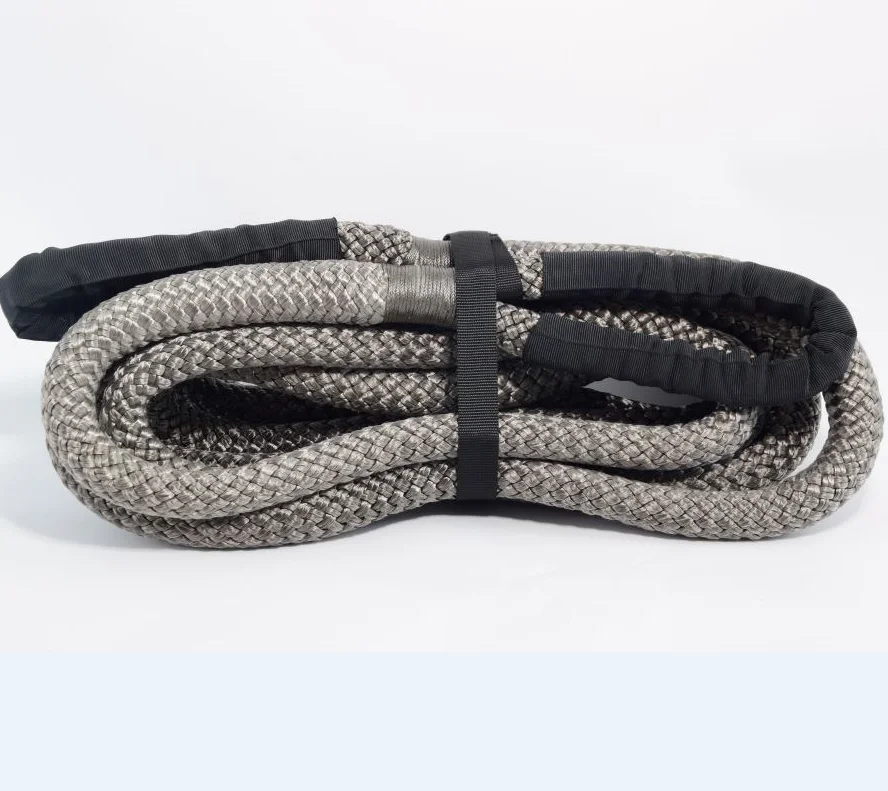 004 22mm x 9m kinetic recovery rope for towing rope with soft shackle