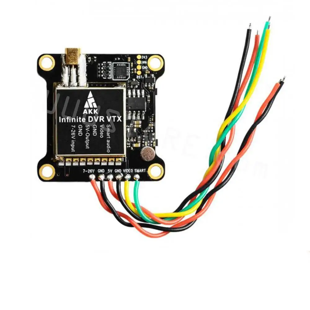 AKK Infinite DVR VTX 25/200/600/1000mW Power Switchable FPV Transmitter Support Audio For RC FPV Drone Airplane Model