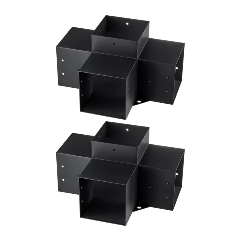 Heavy Duty Corner Bracket Woodworks DIY Post Base Kit 3 wayd pergola bracket for outdoor garden construction