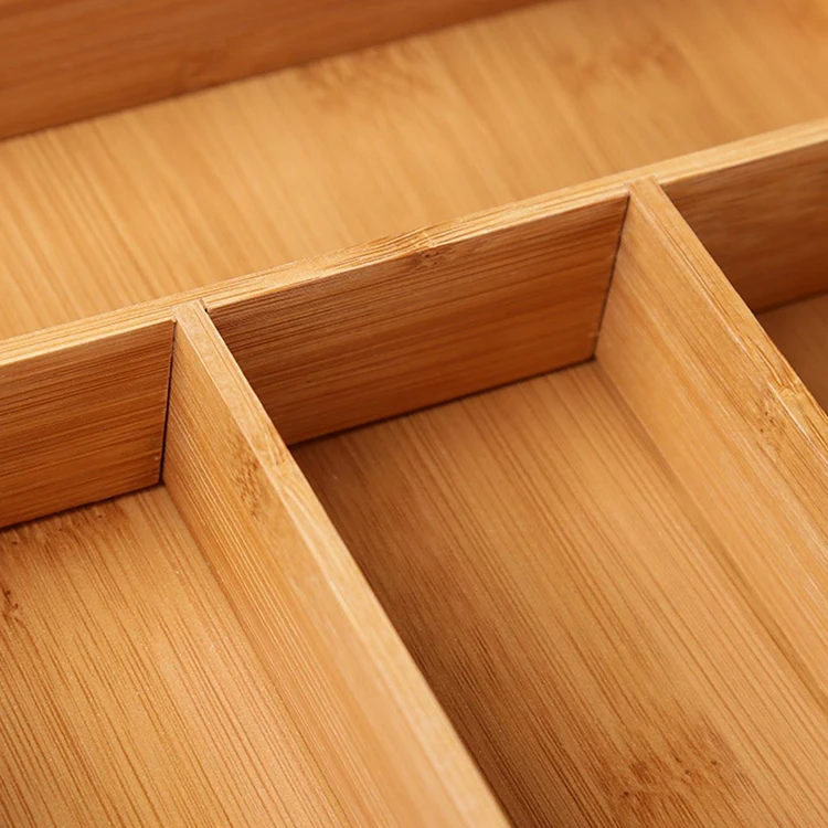 
kitchen wood knife Cutlery utensil bamboo organizer kitchen drawer 