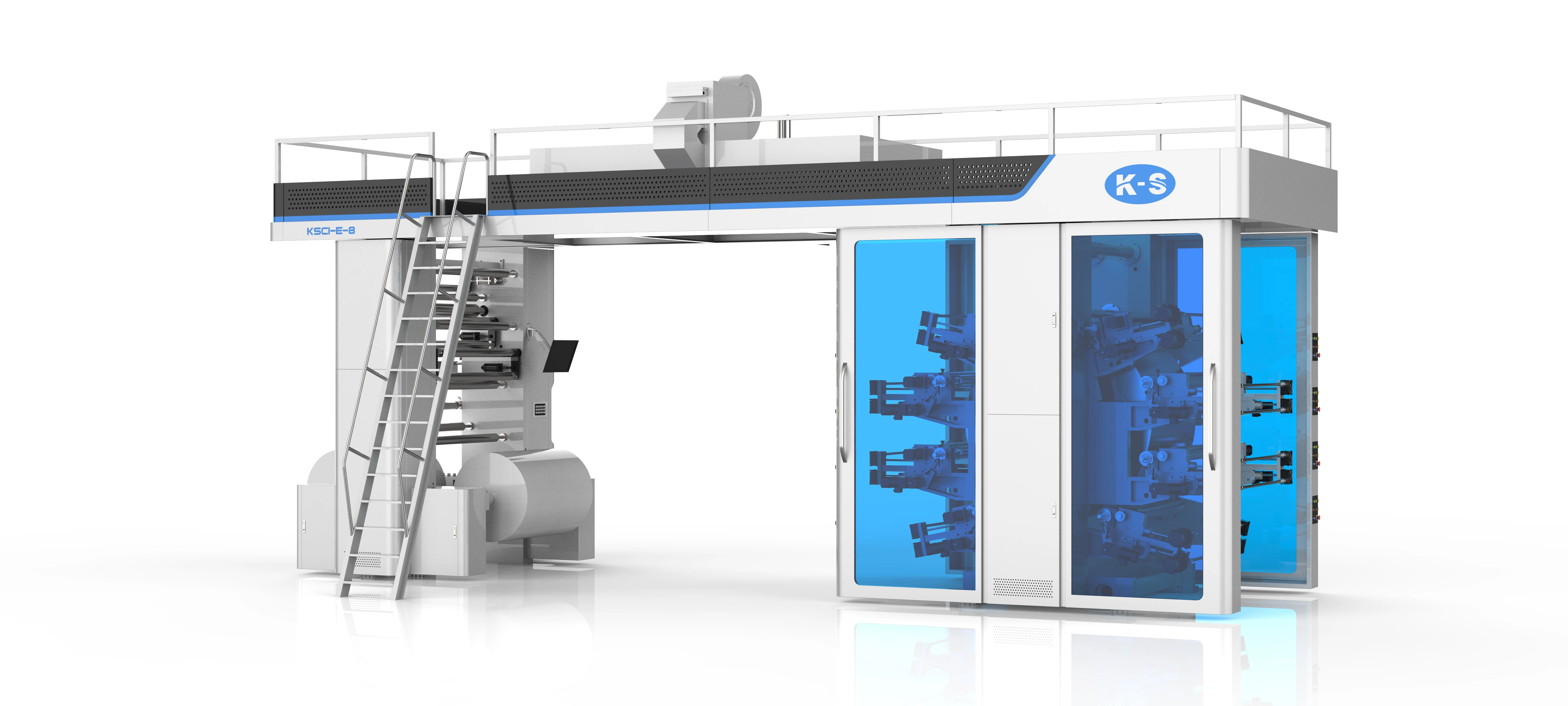 8 Color BOPP/PE/PP/Aluminum Foil Central Drum Type Flexographic/Flexo Printing Machine