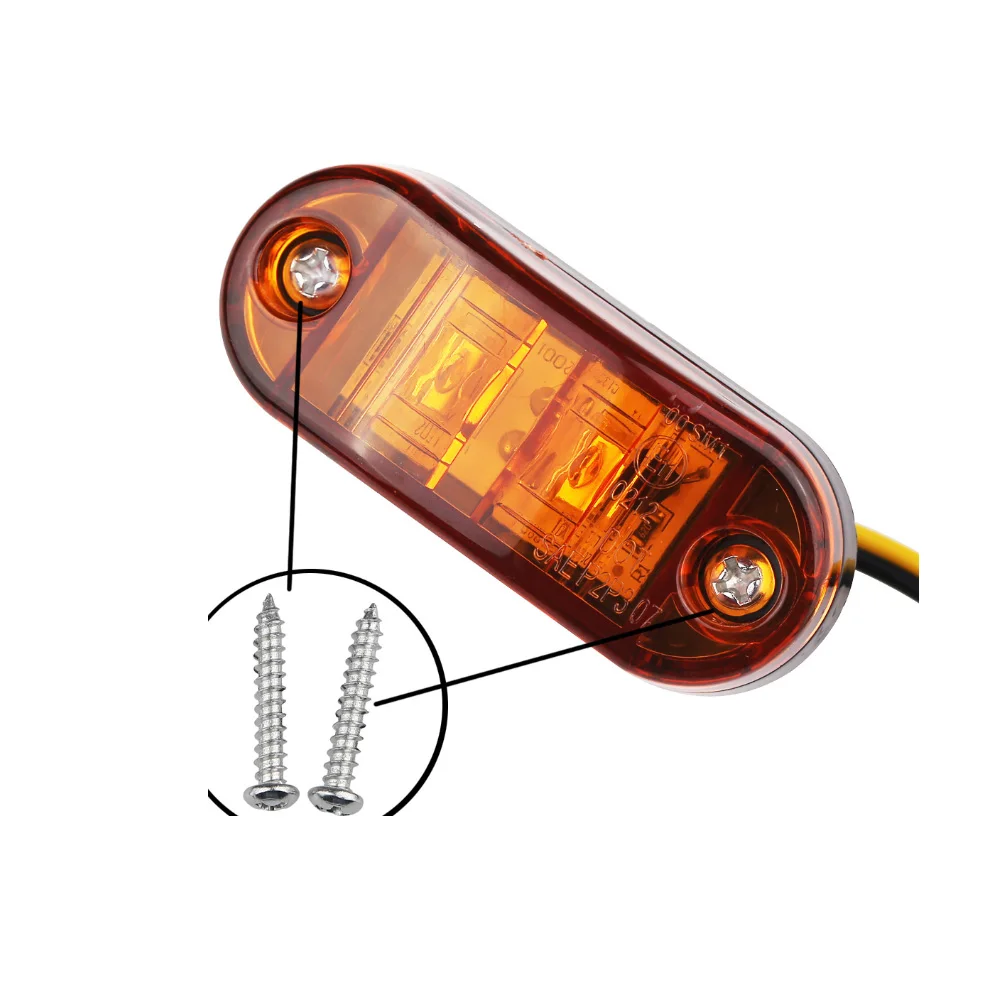 Surface Mount Led Side Fender Marker Lights Sealed Mini Led Side Marker Clearance Lights