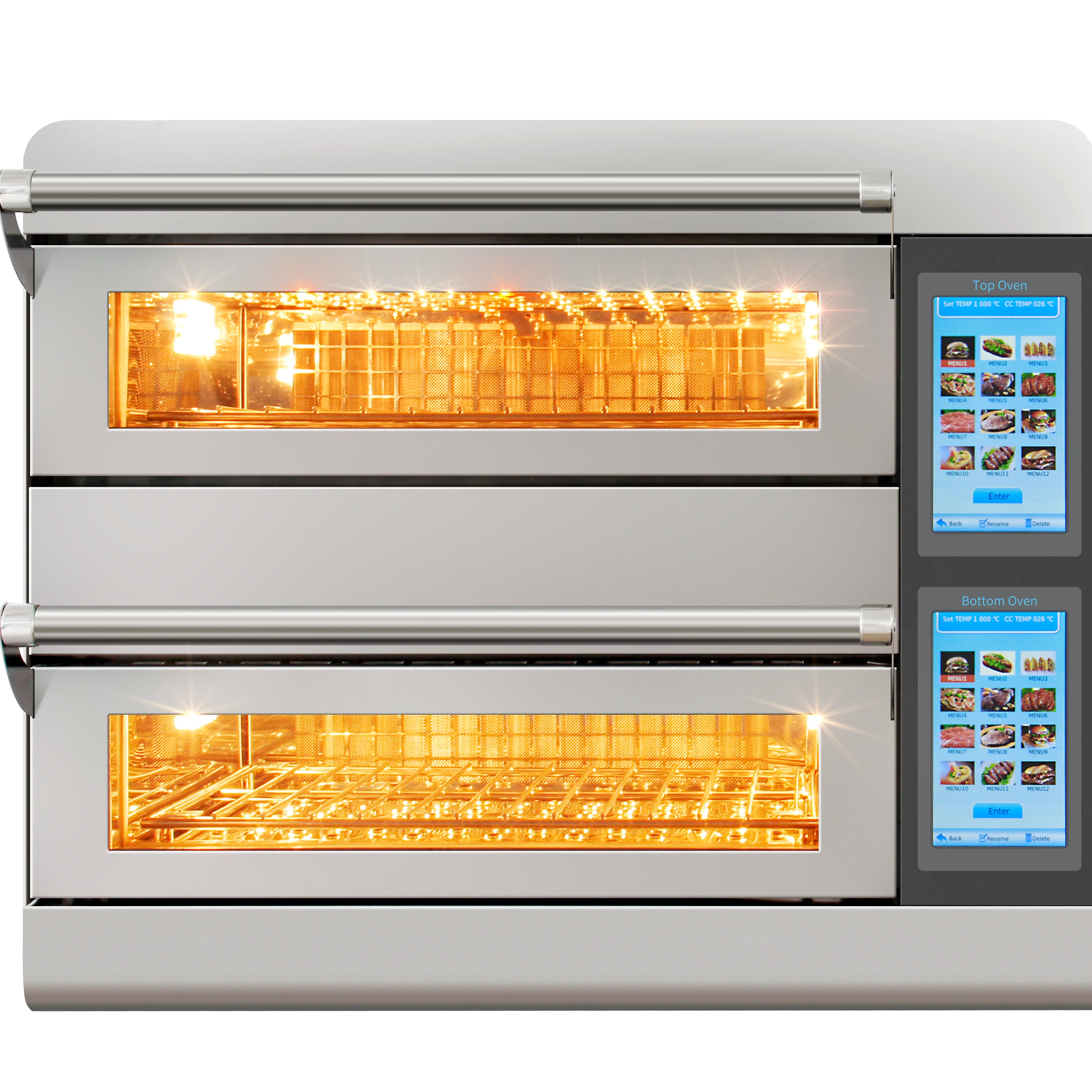 Коммерческая упорная печь CheerChef Конвекционная двойная для пиццы