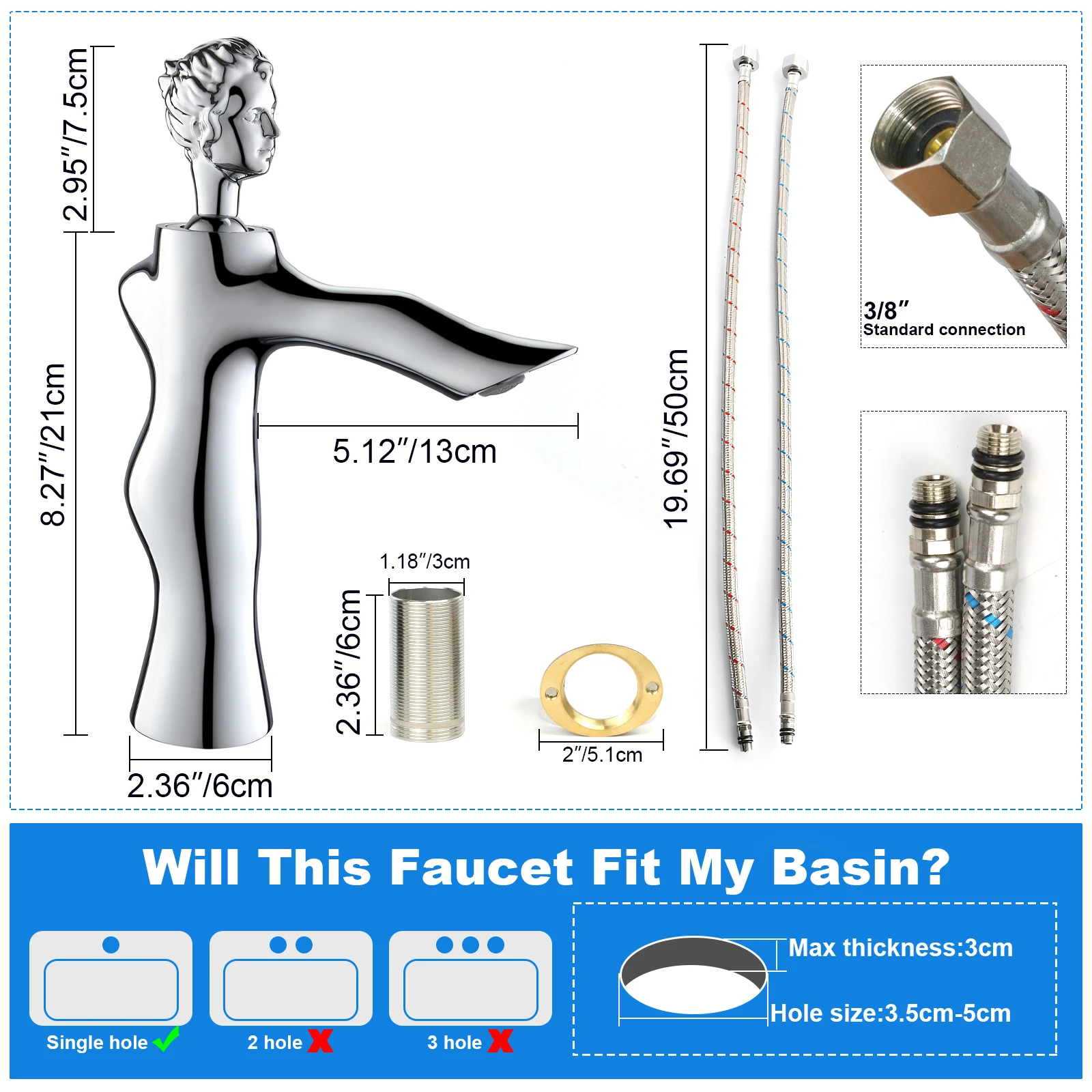 Unique New Design Bathroom Hot Cold Single Handle Basin Faucet Desk Mounted Basin Mixer Tap