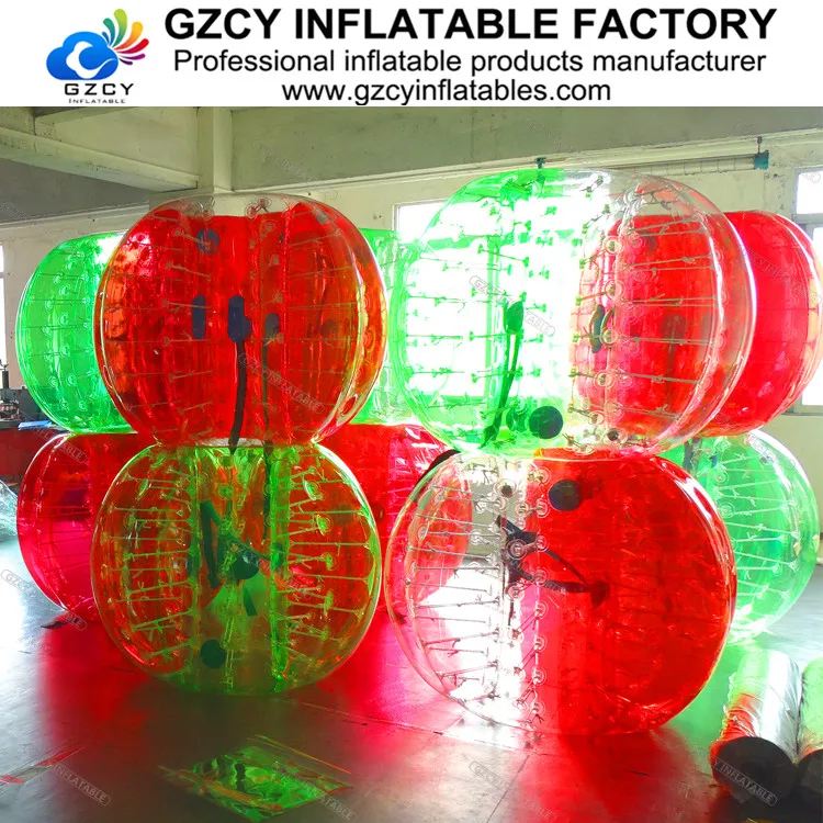 Funny adult body bumper ball suit inflatable bubble football soccer ball on sale