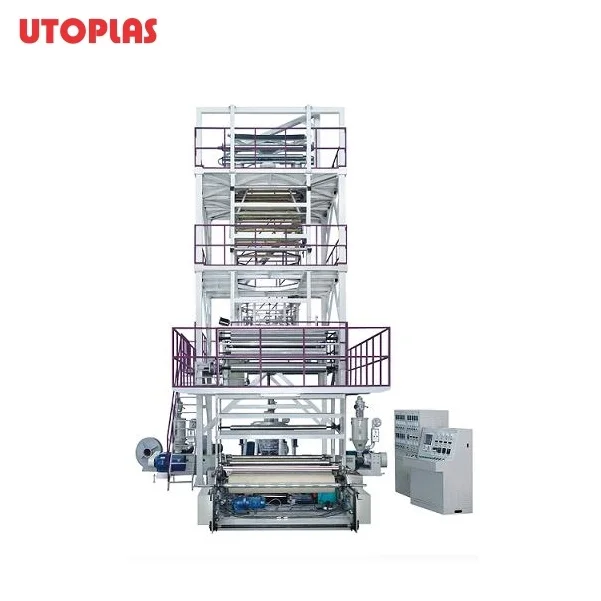 UTOPLAS Best Selling Automatic Three Layers Co-extrusion Film Blowing Machine