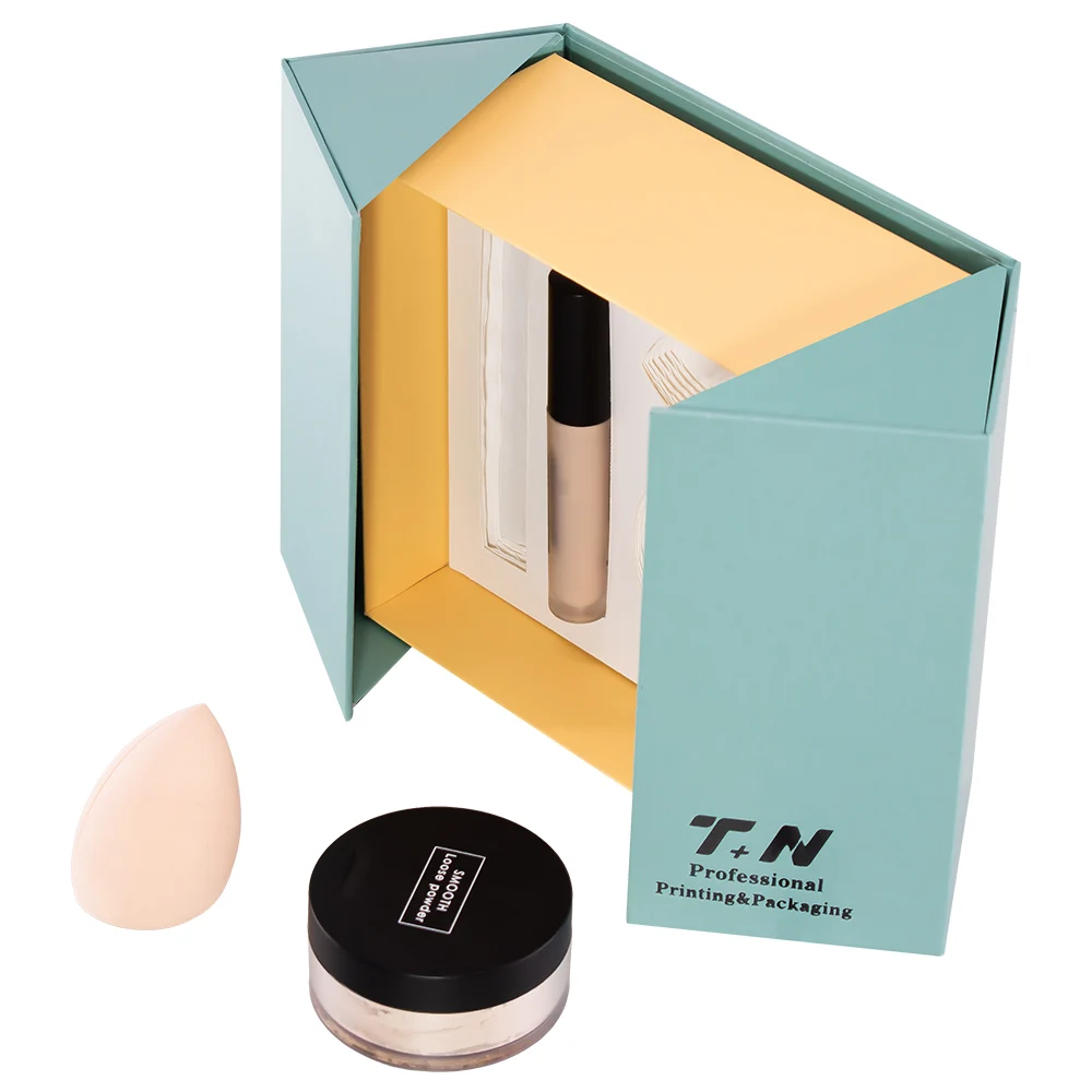 Custom Luxury Cosmetic Gift Box Packaging Eco-Friendly Paper Box for Skin Care Serum Day Cream Essence Sun Screen High-Quality