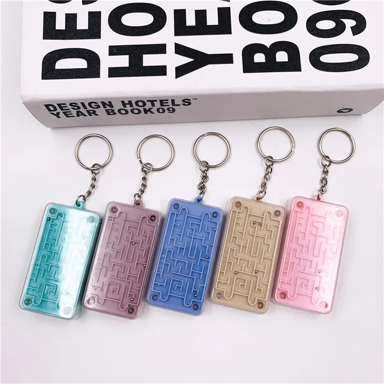 Creative Labyrinth Mini Calculator Pendant Portable Pupils Exam Decompression Gift accessories custom anime keychains