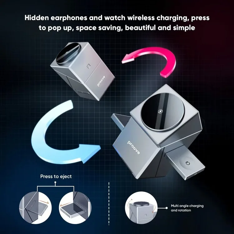 HOT Charger holder 3 in 1 Multi-function 15W Qi Wireless Charger station for iPhone Samsung Air pods Qi2 Wireless Charge stand