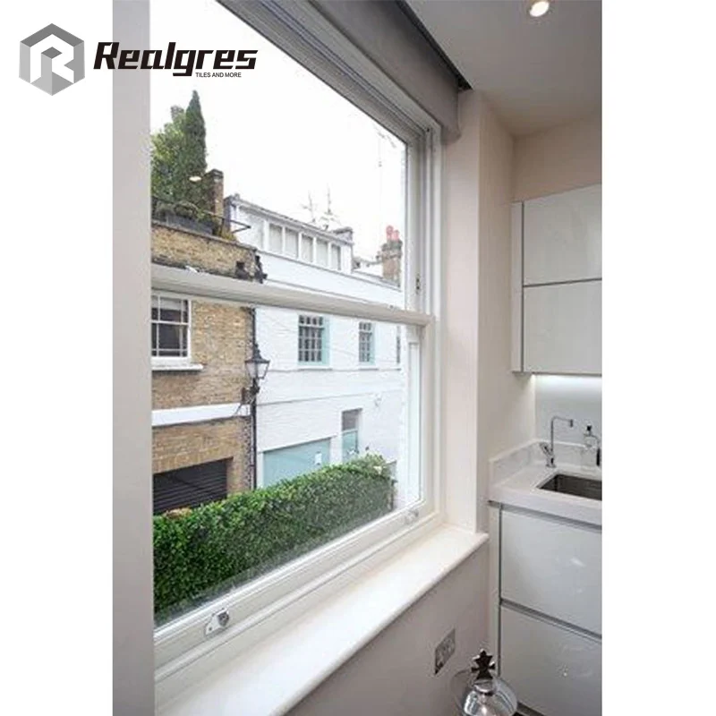 Replacement PVC Vinyl Sash Windows Glass Single Double-Hung Doors and Windows Grids Custom Black UPVC Sliding Windows