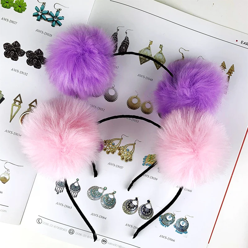 Customize Hair Color Lamp Head Band Plastic Hair Clasp