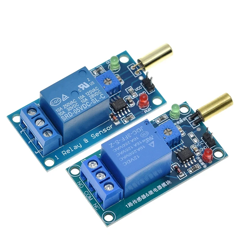 High Quality 12V Output Slant Angle Sensor Relay Module Switch Tilt SW-520D Sensor Module DIY
