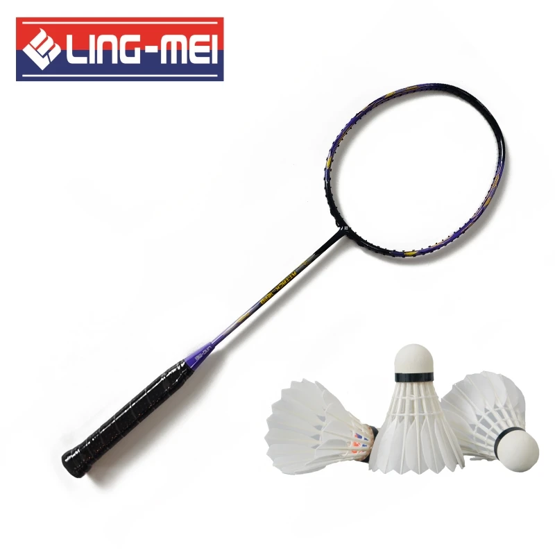 Wholesale Bargain Hunt Badminton Racquet  Lingmei ATTACK1270 Carbon Fiber  G5 4U For Sports Stores ling mei