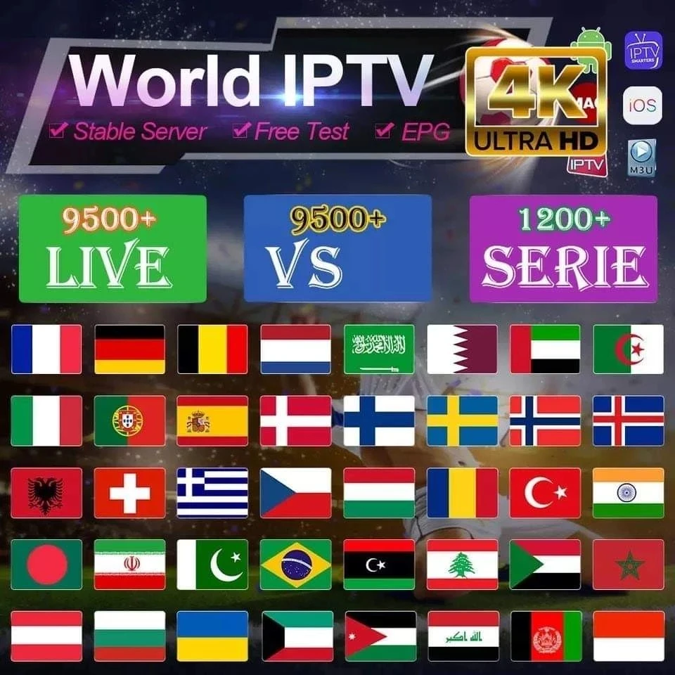 12 месяцев Iptv M3u Бесплатный тестовый код для ТВ-бокса