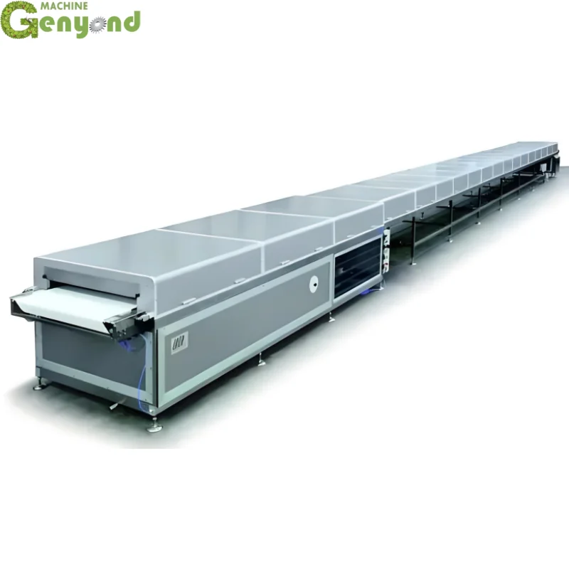 Shanghai Genyond Chocolate Panning Machine Coating Equipment Chocolate Small Enrober Cooling Tunnel