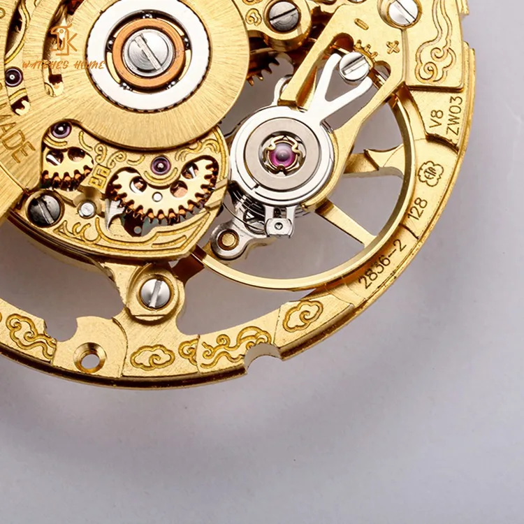 Высококачественные пользовательские часы OEM ETA2824 модифицированные механические аксессуары детали для скелетных часов механизм запаса мощности
