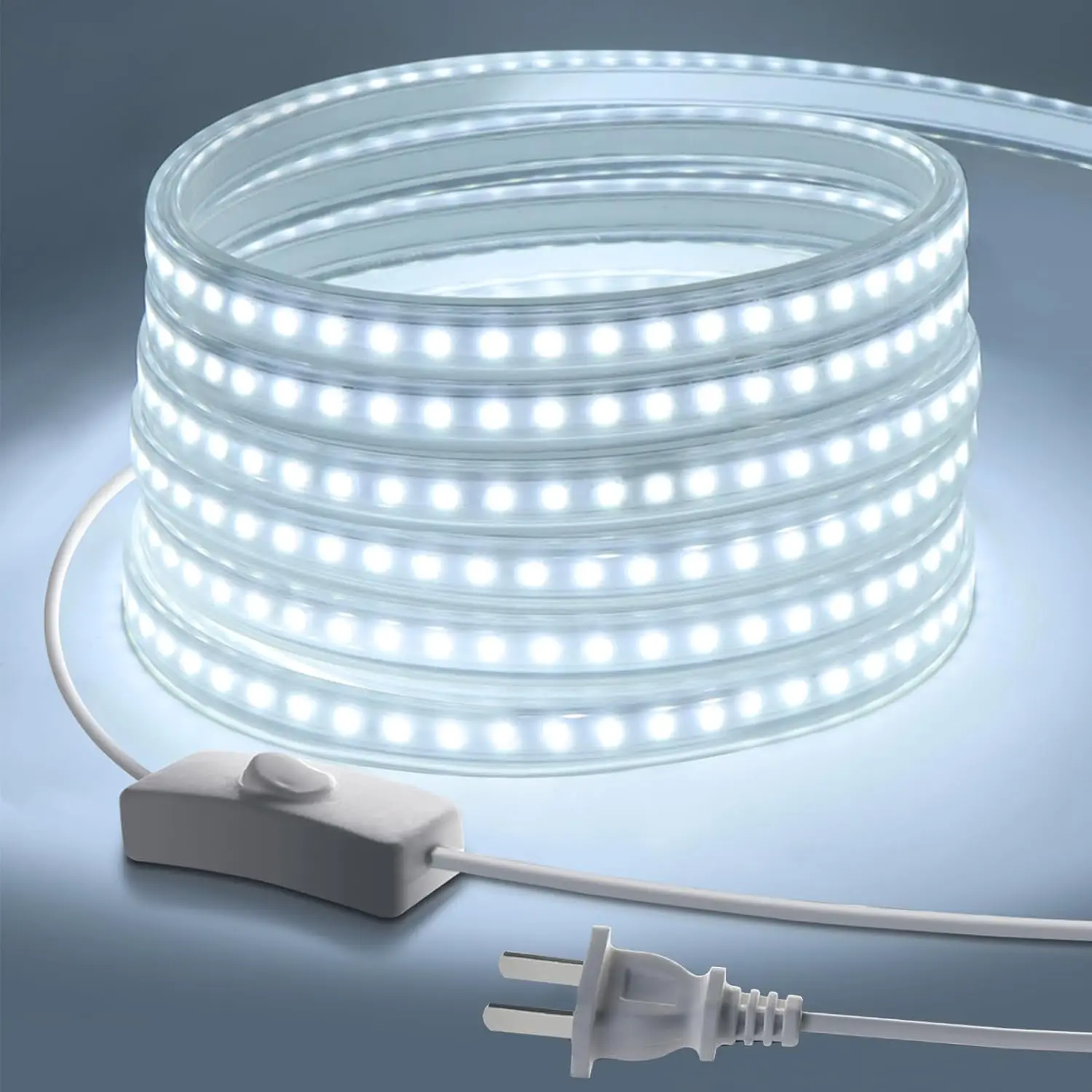 220 В переменного тока SMD2835 Светодиодная лента 120 светодиоды 8 мм 10 м/рулон высокого напряжения медная Гибкая SMD 2835