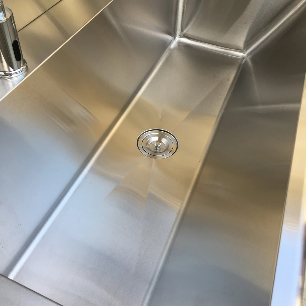FY06188 304 Stainless Steel 3 people using Hospital Wash Basin for Cleaning Medical Washing Sink