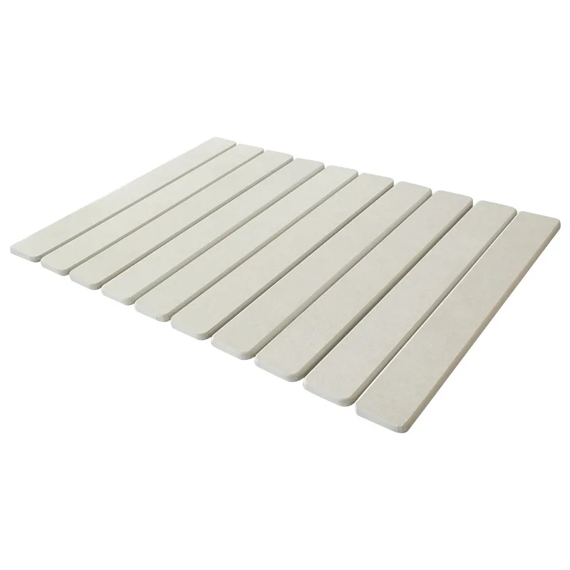 Quick Drying Anti Slip Diatomite Bathtub Rug for Bathroom Foldable Diatomaceous Earth Stone Bath Mat