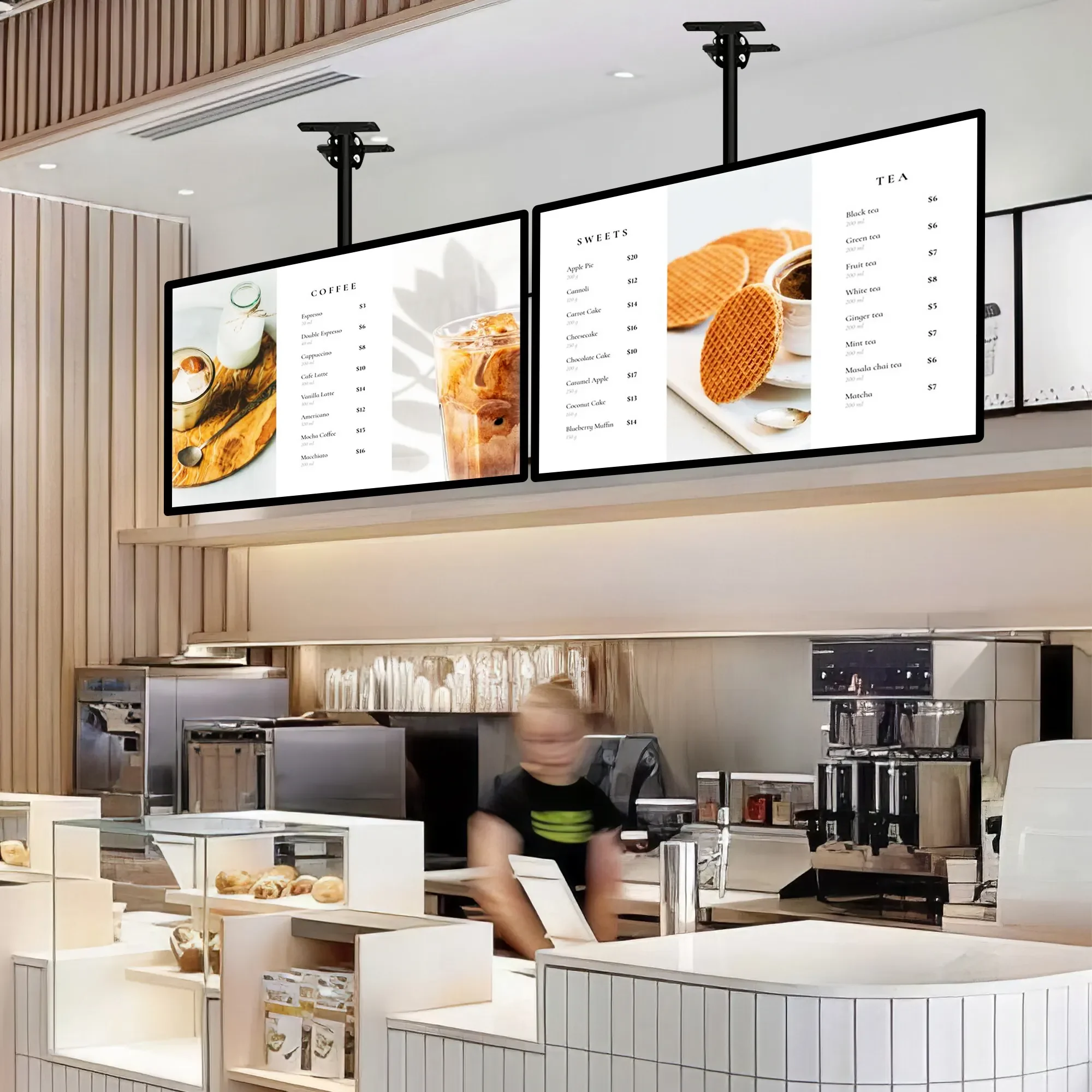 Advertising Led 3D Ultra Thin Light Box Illuminated Poster Billboard Hanging Light Box Display Menu Board Screen Coffee Shop