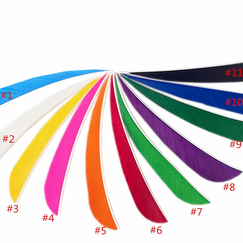 5inch streamline parabolic natural turkey feathers for sale archery arrows fletchings  feathers