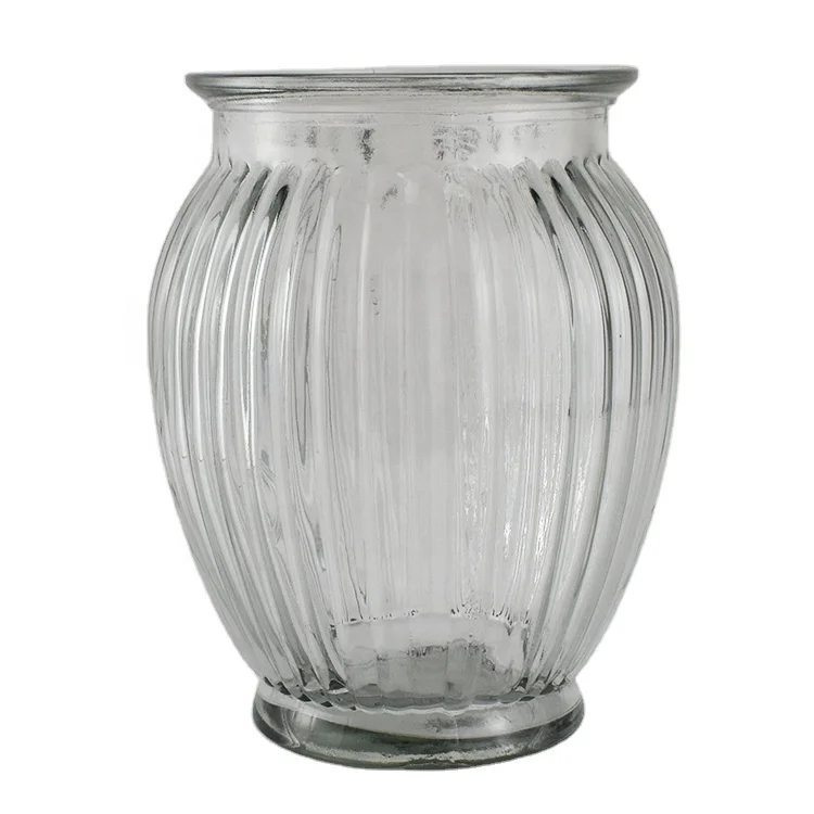 Прозрачный стеклянный контейнер для цветочной вазы