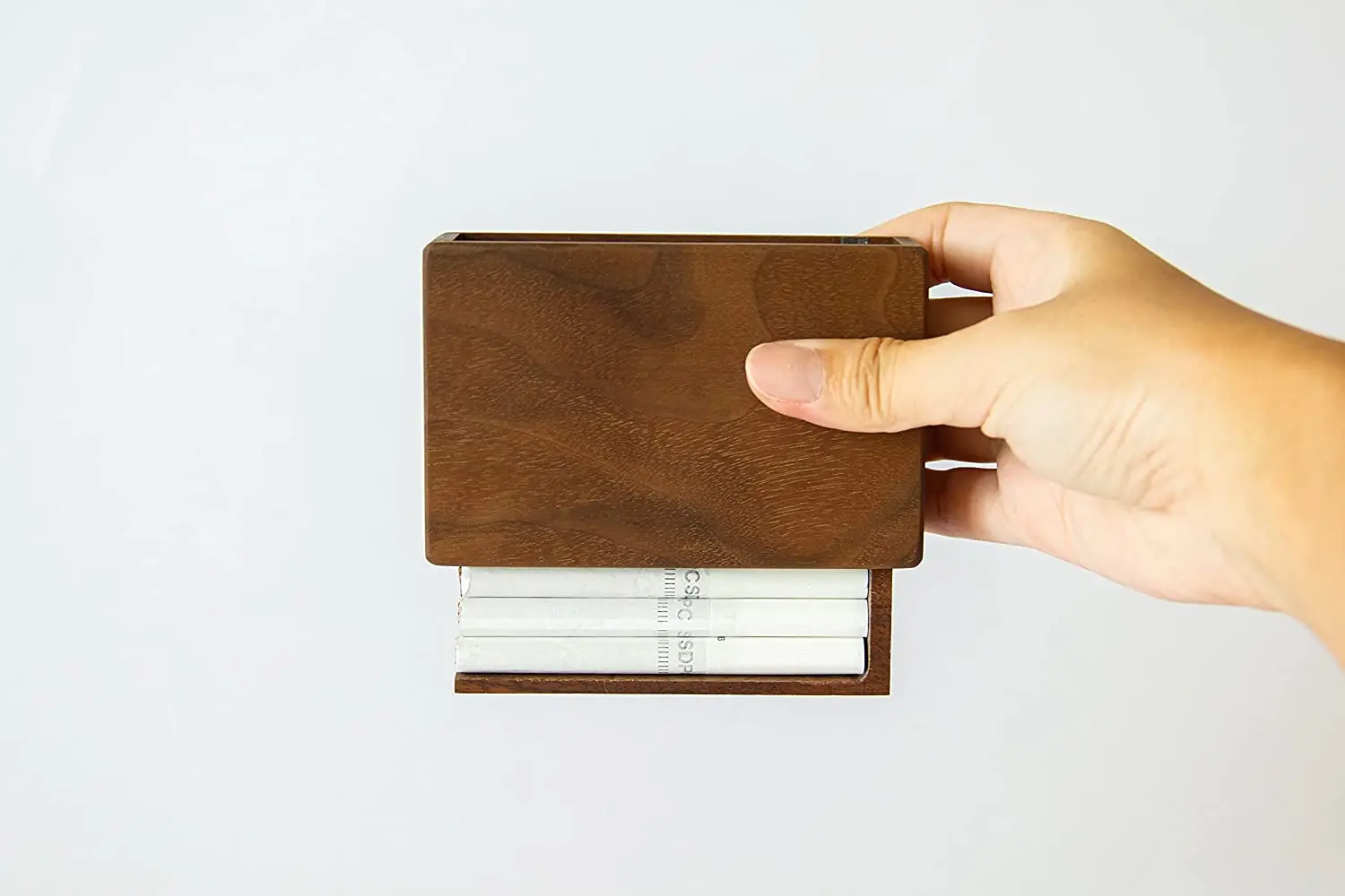 Holds 16 Cigarettes Elegant Japanese Decorative Wooden Cigarette Case for Men and Women