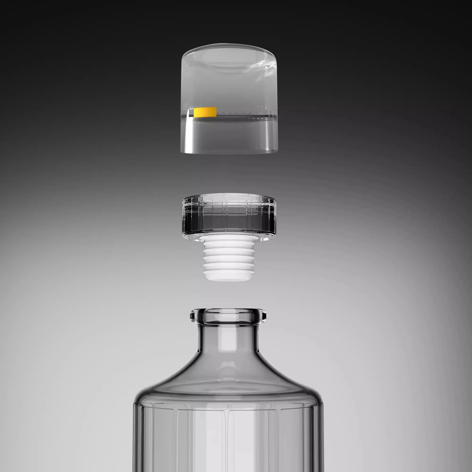 100ML 500ML 750ML Round korean ginseng Wine Bottle Gin Whisky Vodka Tequila liquor whisky Oval Shape Flask Glass Spirits Bottle