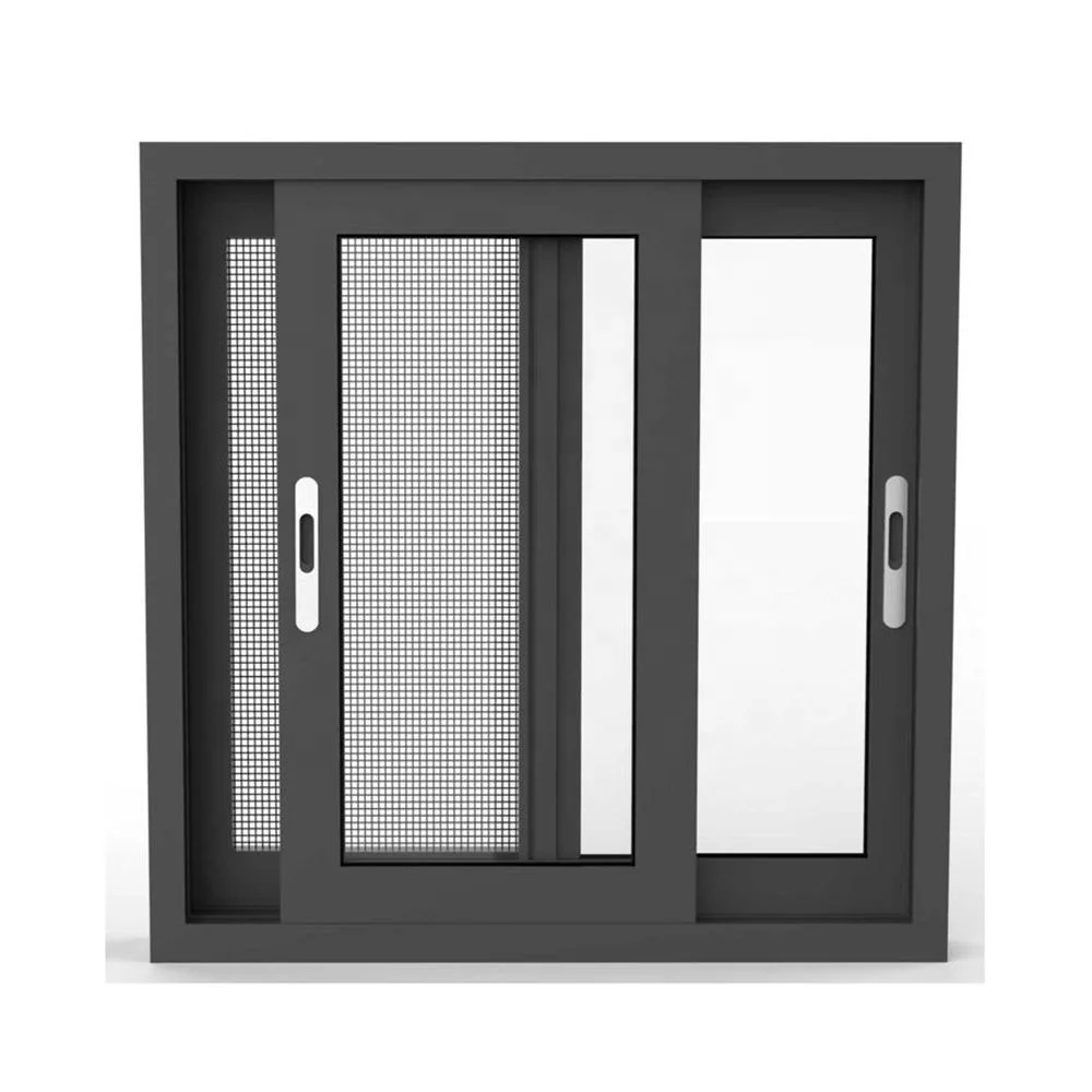 Latest double glazed aluminum sliding windows design aluminum window price philippines sliding windows with mosquito net